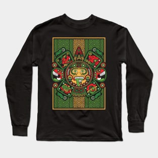 Quinto Sol prehispanico MexArt Long Sleeve T-Shirt